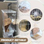 No-Mess Transparent Bird Feeder for Small Birds