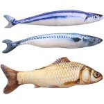 Mumoo Bear 3-Pack Interactive Catnip Fish Toys