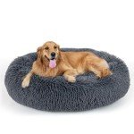 Calming Donut Bed for Large Dogs and Cats