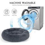 Calming Donut Bed for Large Dogs and Cats