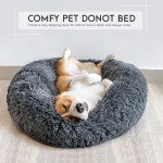 Calming Donut Bed for Large Dogs and Cats