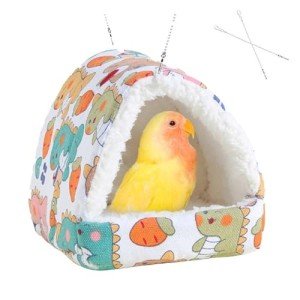 Cozy Plush Bird Nest Hammock for Small Pets