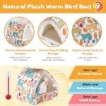 Cozy Plush Bird Nest Hammock for Small Pets