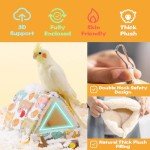 Cozy Plush Bird Nest Hammock for Small Pets