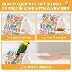 Cozy Plush Bird Nest Hammock for Small Pets