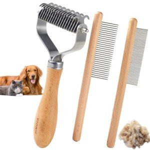 HIMODA 3-in-1 Dog and Cat Grooming Brush Set