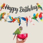 Tropical Parrot Birthday Party Banners & Cutouts