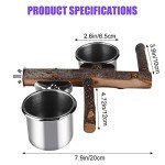Stainless Steel Bird Feeder with Perch Platform