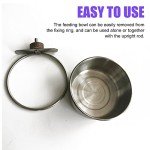 Stainless Steel Bird Feeder with Perch Platform