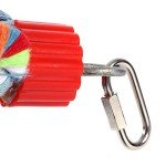 Parrot Bungee Swing Toy with Bell Rope