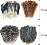 40 Pcs Natural Pheasant Feathers for DIY Crafts