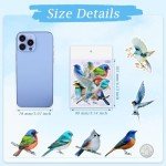 40Pcs Vintage Bird Stickers for DIY Crafts