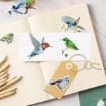 40Pcs Vintage Bird Stickers for DIY Crafts