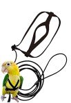 Adjustable Bird Harness and Leash for Parrots