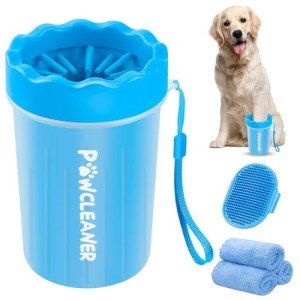 Dog Paw Cleaner for All Breeds with Towels