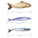 Mumoo Bear 3-Pack Interactive Catnip Fish Toys