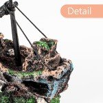 Sunken Ship Aquarium Decor - Resin Fish Tank Accent