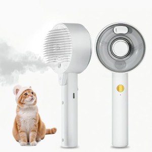 JORAGO 3-in-1 Cat Brush with Steam Spray