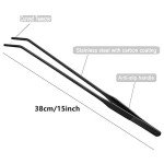 Stainless Steel Curved Tweezers for Aquatic Plants