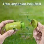180 Count Dog Poop Bags with Dispenser 9x13