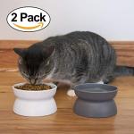 Kitty City Raised Cat Food and Water Bowls