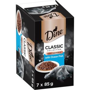 Dine Classic Ocean Fish Wet Cat Food, 42 Trays