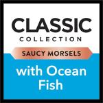 Dine Classic Ocean Fish Wet Cat Food, 42 Trays
