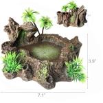 Resin Reptile Platform Tree Trunk Decor Bowl