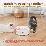 3-in-1 Interactive Cat Toy with Fluttering Butterfly