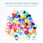 Kisangel 100 Pcs Pigeon Identification Rings