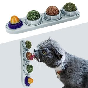 Catnip Ball 4-Pack for Cats - Edible Chew Toys