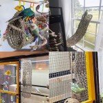 Seagrass Hammock for Birds with Climbing Ropes