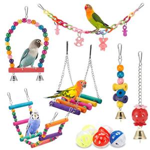 Colorful Bird Toys for Parakeets and Lovebirds