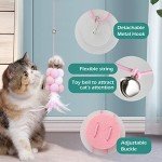Interactive Door-Hanging Cat Feather Toy
