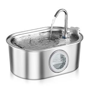 OMIPAWZ 3.2L Automatic Stainless Steel Cat Water Fountain