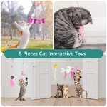 Interactive Door-Hanging Cat Feather Toy