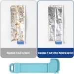 2 Pack Cat Spoon Feeder with Dinosaur Design