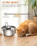 Stainless Steel Cat Water Fountain with Filter
