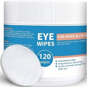 Natural Dog Eye Wipes for Gentle Cleansing - 120 Pcs