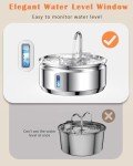 Stainless Steel Cat Water Fountain with Filter