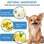 Natural Dog Eye Wipes for Gentle Cleansing - 120 Pcs