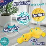 PeppyPawz No Stuffing Duck Dog Toy with Squeaker