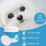 Natural Dog Eye Wipes for Gentle Cleansing - 120 Pcs