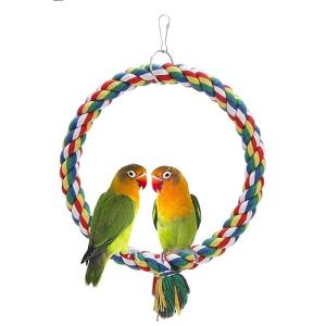 Colorful Bird Rope Swing and Climbing Toy