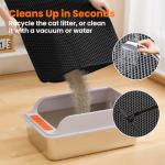 Petinstinct Large Cat Litter Trapping Mat - Black