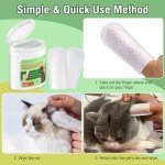 Natural Ear Wipes for Dogs and Cats, 50 Count