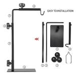Adjustable Reptile Lamp Stand for Terrarium Lighting