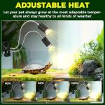 BrightArk Dimmable Dual Head Reptile Heat Lamp