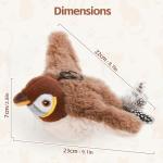 Interactive Cat Toy with Rechargeable Chirping Bird