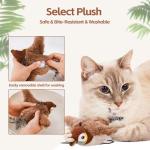 Interactive Cat Toy with Rechargeable Chirping Bird